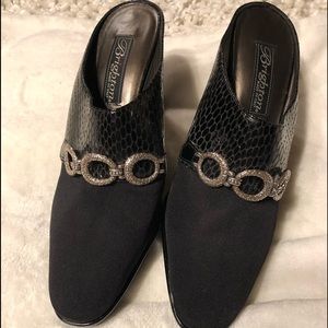 Brighton Heels black and silver brand new